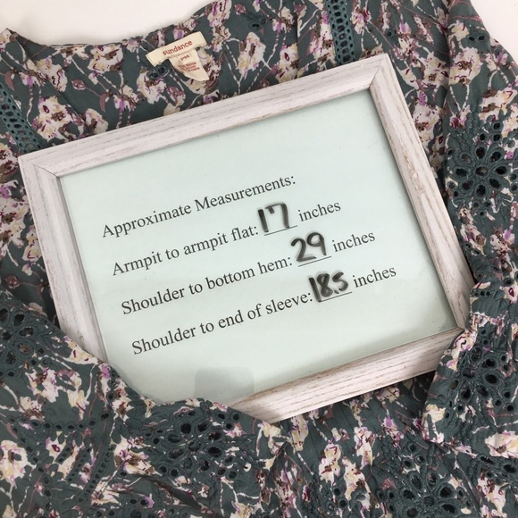 Sundance Women’s Delphine Eyelet Tunic Top Mini Dress Size PM Ladies Floral Boho - Picture 13 of 14